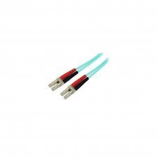 StarTech.com Cable de 5m de Fibra Í?ptica Dúplex Multimodo OM4 de 100Gb 50/125 LSZH LC a LC - Aguamarina