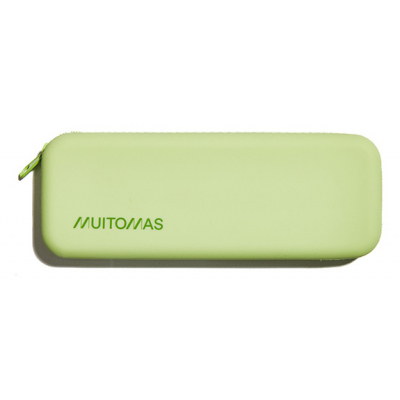 SILPENCASEGN caja de lápices Estuche suave Silicona Verde