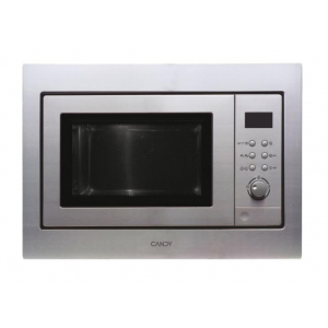 Microondas integrable Candy Candy Wave 600 Inox Framed MIC 256 EX, 25 litros, 900W, Grill 1100W, 8 niveles, 13 funciones, 45.8 x 51.5 x 45 cm, apertura lateral izquierda, acero inox