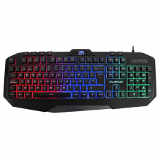 TECLADO ALAMBRICO BALAM RUSH (BR-929639) GUNFIRE,USB,111 TECLAS,LED,3 COLORES,CABLE 1.8M,NEGRO