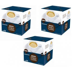 Pack de 3 cajas Dolce Gusto BONKA ESPRESSO, 16 unidades por caja, 48 cápsulas en total