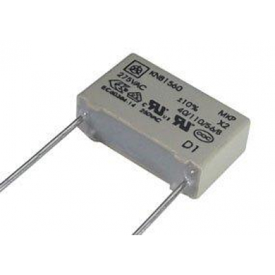 Condensador de Seguridad 22nF 275Vac X2 R15mm