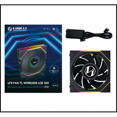 Ventilador caja gaming lian li unifan tl - lcd inalambrico argb 120mm negro