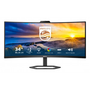 Monitor Profesional Ultrapanorámico Curvo Philips 34E1C5600HE 34