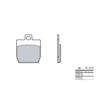 BREMBO Scooter Carbon Ceramic Brake pads - 07066CC 07066CC