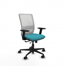 Piqueras y Crespo Haches traslack malla blanca bali turquesa brazos 2D base nailon ruedas 65mm nailon