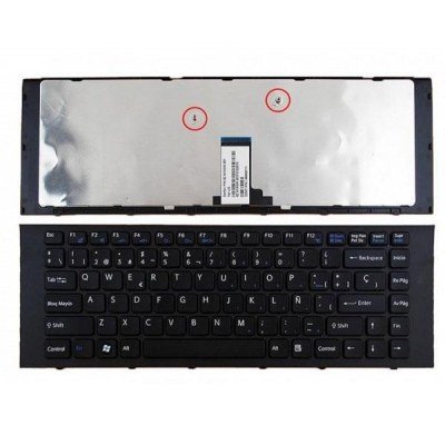 Teclado compatible para portátil SONY vpc-eg con marco negro