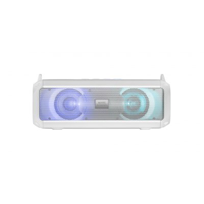 MSB-XT, Altavoz Portátil + Barra de Sonido 2en1, Iluminación RGB Dinámica, Sistema de Sonido 4 Drivers 20W, Altavoz Bluetooth 5.3 + AUX/MicroSD/USB/Radio FM, Blanco