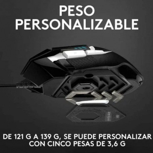 Ratón Gaming Logitech G502 Hero Special Edition/ Hasta 16000 DPI