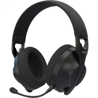 Auriculares Gaming Inalámbricos con Micrófono Krom Phase/ Bluetooth/ Jack 3.5/ USB 2.0/ Negros