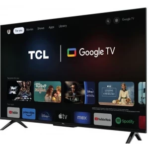 Televisor QLED TCL 75T69C, 75 pulgadas, 4K, HDR10+, Google TV, negro