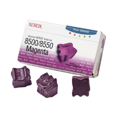 Tinta solida xerox tektronix phaser 8500 - 8550 magenta 3 unidades