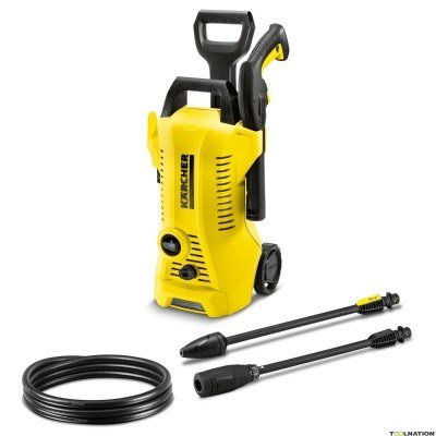 Hidrolimpiadora eléctrica Kärcher K 2 Premium Power Control - 1400W | Caudal 360 l/h | Presión ajustable | Color negro y amarillo | Ideal para tareas de limpieza ocasionales