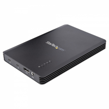 StarTech.com Caja Thunderbolt 3™ de 4 Bah?as NVMe M.2 para SSD, con 1 Puerto de V?deo DisplayPort y 2 Thunderbolt 3, 40gbps, con Fuente de Pod