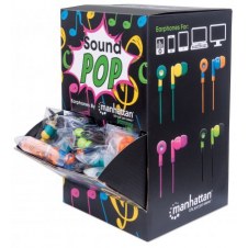 MANHATTAN DISPLAY PARA MOSTRADOR CON 40 AURICULARES SOUNDPOP, ALÁMBRICO, 1 METRO