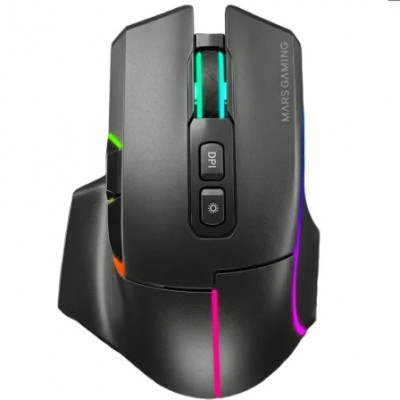 Ratón Inalámbrico Mars Gaming MMW-VECTOR/ Batería Recargable/ Hasta 12000 DPI