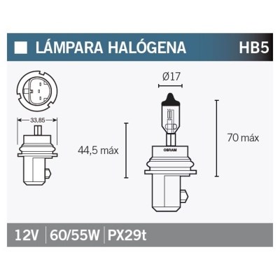 Lámpara OSRAM 9007 HB5 9007