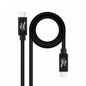 Nanocable CABLE USB 4 GEN3x2 40Gbps 5A/240W, USB-C M/M 1 M