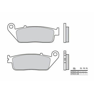 Pastillas de freno orgánicas Brembo 07HO4108 07HO4108