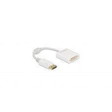 DeLOCK 61010 adaptador de cable de v?deo 0,15 m DisplayPort DVI-D Blanco
