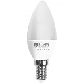 Bombilla LED Silver Electronics VL, 6W, E14, 5000K, ref. 971614, 560 lúmens