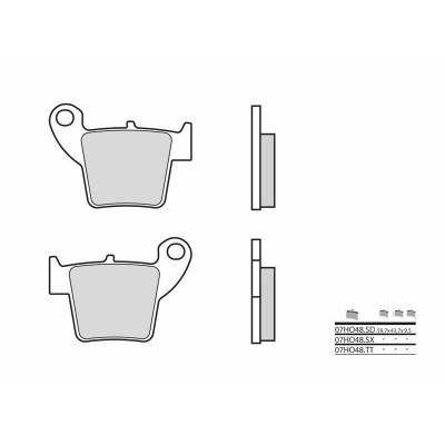 Pastillas de freno sinterizadas Brembo 07HO48SD 07HO48SD