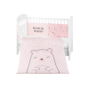 Juego de cama 2 piezas Estilo UE 70/140 Bear with me Rosa