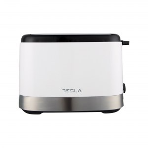 Tostador Tesla TS300BWX, 800W, 2 ranuras, corto, blanco e inox