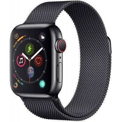 APPLE WATCH SERIES 4 GPS  CELLULAR 40mm CAJA ACERO INOXIDABLE NEGRO ESPACIAL CON MILANESE LOOP - MTV