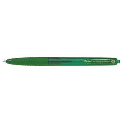 Pilot SuperGrip G Boligrafo de Bola Retractil - Punta Redonda 1.0mm - Trazo 0.4mm - Tinta de Aceite - Grip Ergonomico - Color Verde