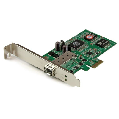 Tarjeta PCI Express Adaptadora de Red Gigabit con 1 Puerto SFP Abierto - NIC Ethernet PCI-E de Fibra