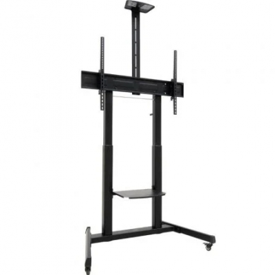 Soporte de Suelo Inclinable con Ruedas TooQ FS20406HM-B para TV de 60-100/ hasta 120kg