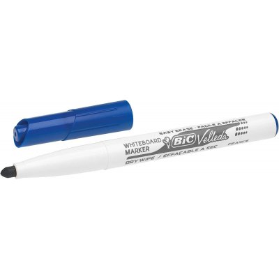 Bic Velleda 1741 Marcador para Pizarra - Punta de 4.5 mm - Trazo 1.4mm - Tinta con Base de Acetona - Borrado Optimo - Larga Duracion - Color Azul