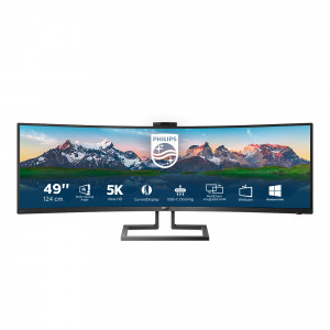 Monitor Profesional Ultrapanorámico Curvo Philips 499P9H 48.8