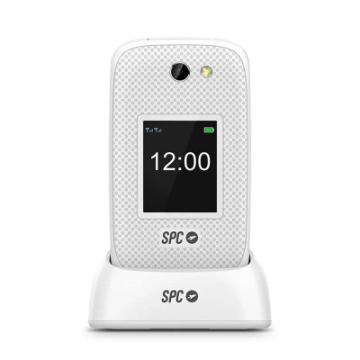 Telefono movil spc 2337n harmony 2 4g blanco tipo tapa - dual sim - 2.8 pulgadas - micro sd - bluetooth + dock