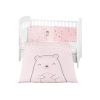 Juego de cama 6 piezas 70/140 Bear with me Rosa