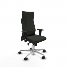 Piqueras y Crespo Albacete direcci?n sincro bali negro brazos 1D cromados base aluminio ruedas 65 nailon