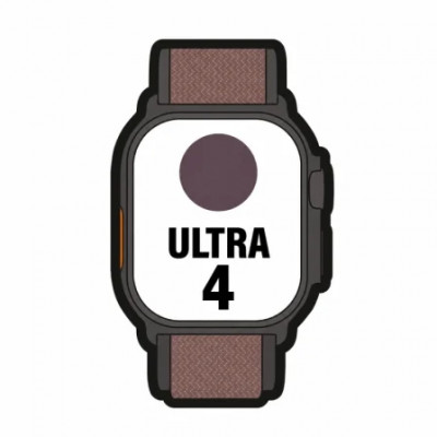 Apple Watch Ultra 4/ GPS/ 49mm/ Caja de Titanio Negro/ Correa Loop Alpine Burdeos L