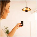 Calefactor de exterior halógeno Cecotec ReadyWarm 2000 Power Ceiling, 2.000 W, 3 potencias, con mando a distancia, negro - imagen 6