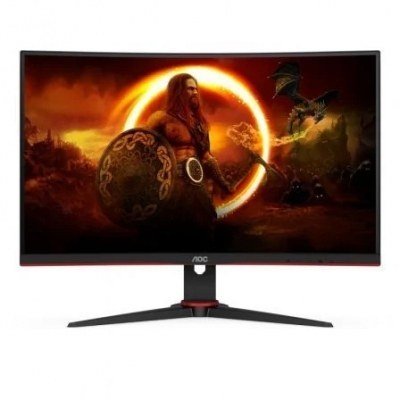 Monitor Gaming Curvo AOC C27G2ZE/BK 27/ Full HD/ 1ms/ 240Hz/ VA/ Negro y Rojo