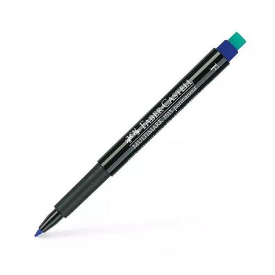 FABER-CASTELL Rotulador permanente Faber-Castell Multimark trazo 0,6mm azul