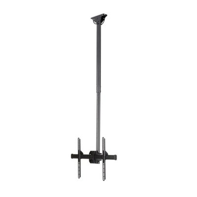 Soporte de Techo para TV - Soporte Universal de Cielo Raso para TV de Movimiento Total con Mástil Telescópico Ajustable - Soporte VESA para Pantallas de 32 a 75 - Giro e Inclinación
