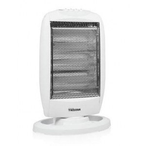 Calefactor infrarrojos Tristar KA5129 halogena, 1200W, oscilante, protección anticaídas, blanco