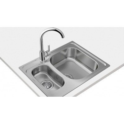 Teka UNIVERSE 60 T-XP 1½B Lavabo sobre-encimera Rectangular Acero inoxidable
