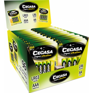 CAJA EXPOSITORA Cegasa 12LR03+12LR06 SUPERALKALINE