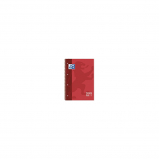 LIBRETA OXFORD ESPIRAL A4 TAPA EXTRADURA 80 HOJAS 4 TALADROS ROJO 100430198