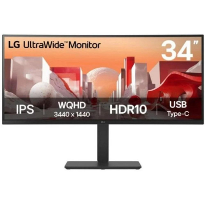 Monitor lg 34ba75qe - b 34 pulgadas wqhd 60hz
