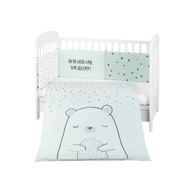 Juego de cama 2 piezas Estilo UE 70/140 Bear with me Menta