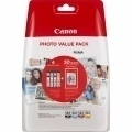 Canon CLI581 Pack de 4 Cartuchos de Tinta Originales - 50 Hojas de Papel Fotografico - 2106C005