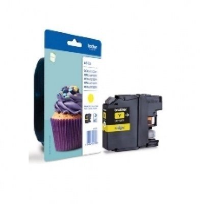 Cartucho tinta brother lc123y amarillo 600 paginas dcpj4110dw - mfcj4410dw - mfcj4510dw - mfcj4710dw